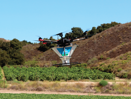 La pulvérisation de produits phytosanitaires par drone, facilitée